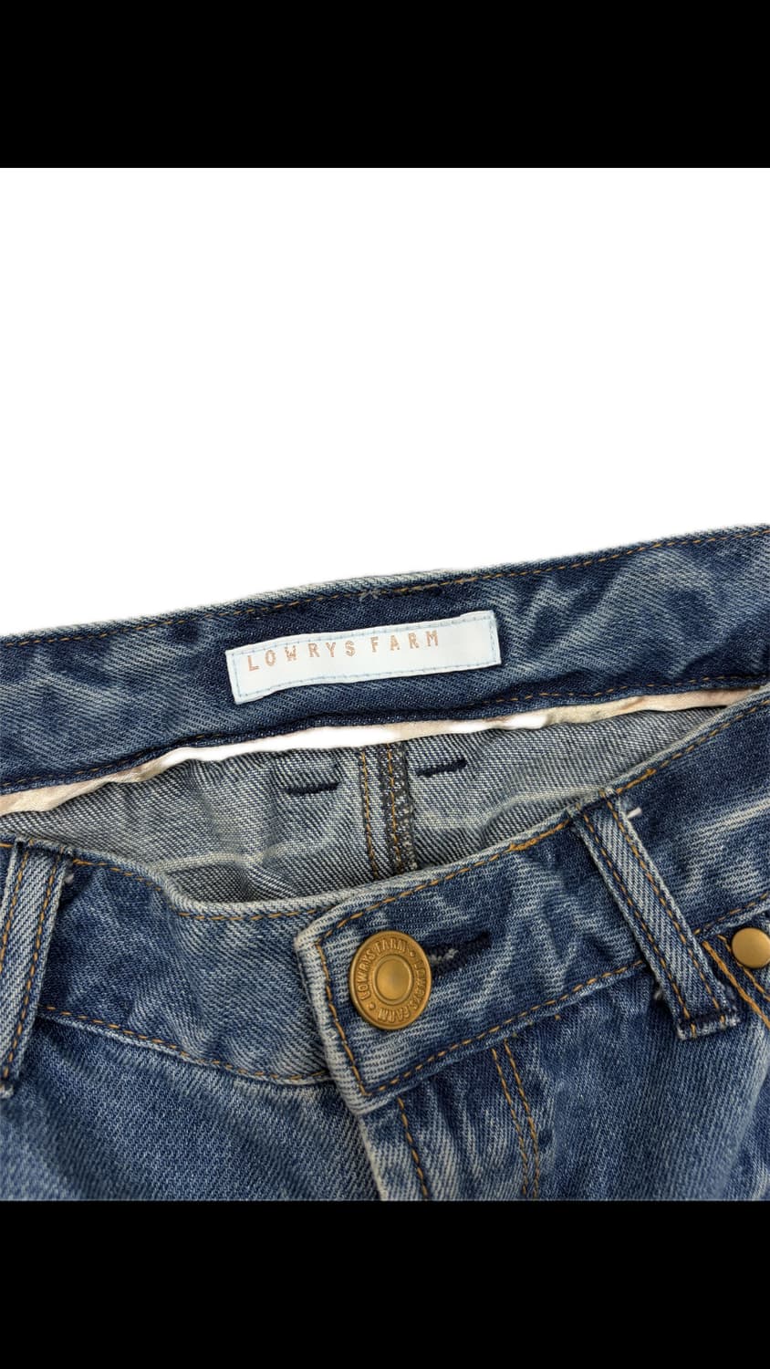 LOWRYS FARM 로리즈팜 워싱 데님 스커트 상품이미지4