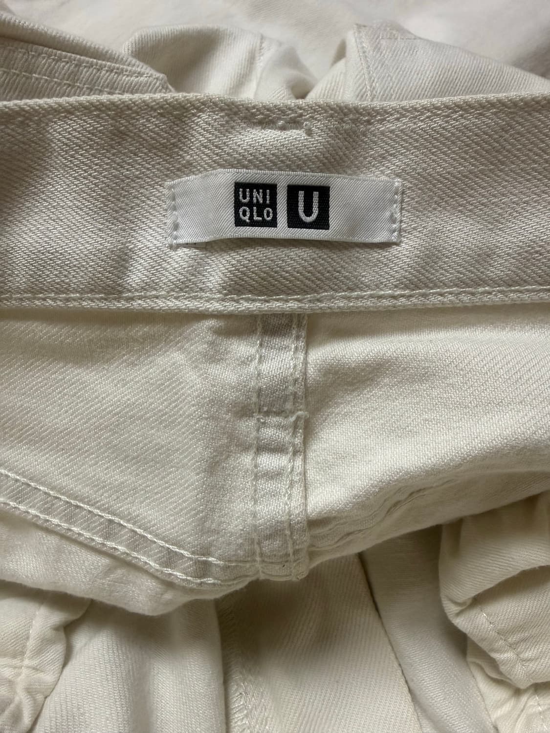 유니클로 U 유니유 화이트 와이드 진 상품이미지3