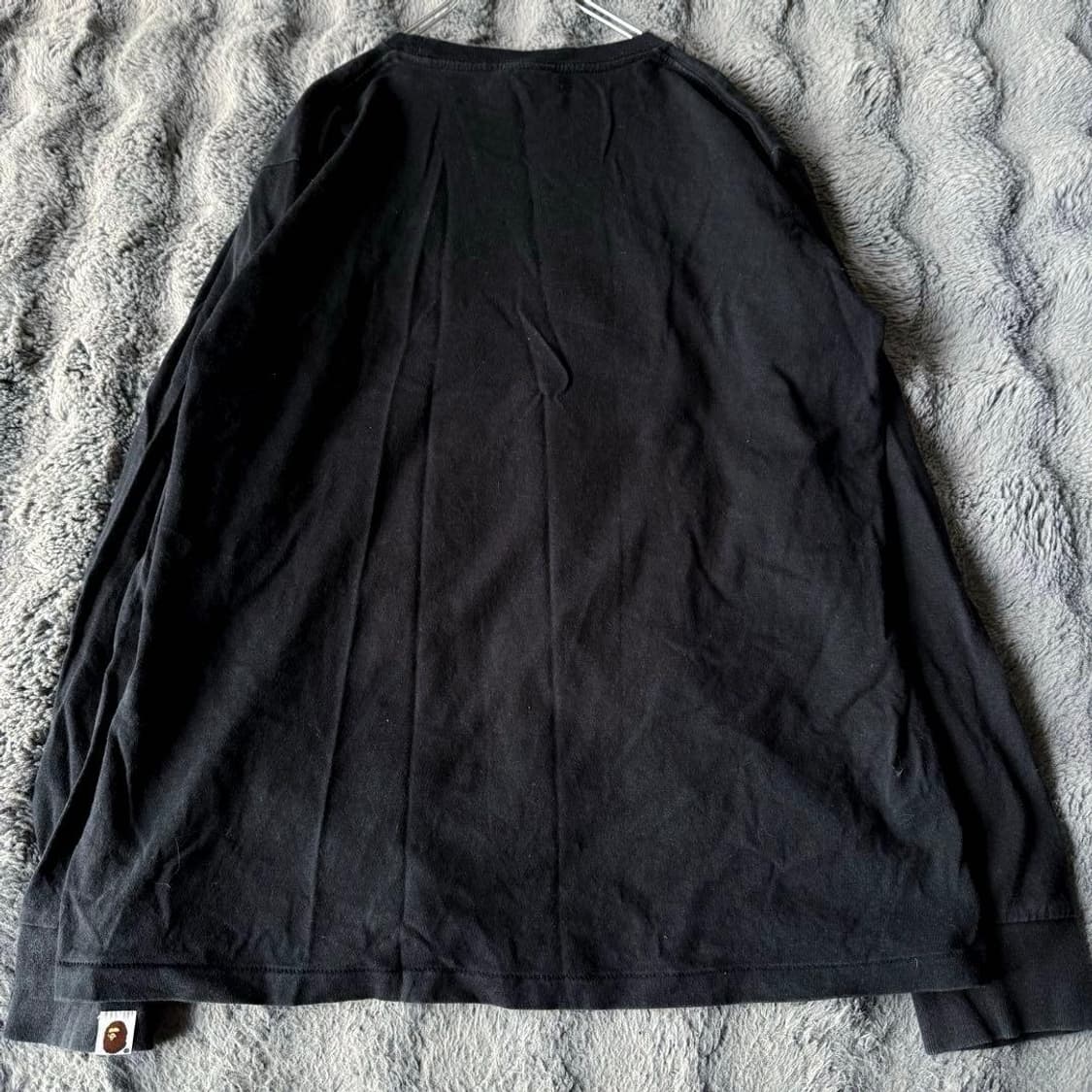 베이프 고 에이프 포인터 롱슬리브 티셔츠 블랙 상품이미지7