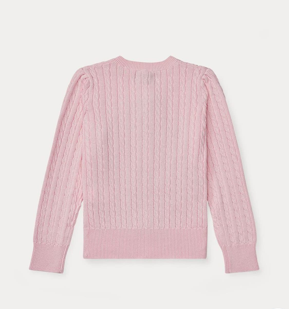 폴로 랄프로겐 걸즈 꽈배기 가디건 핑크 XL polo 니트 상품이미지2