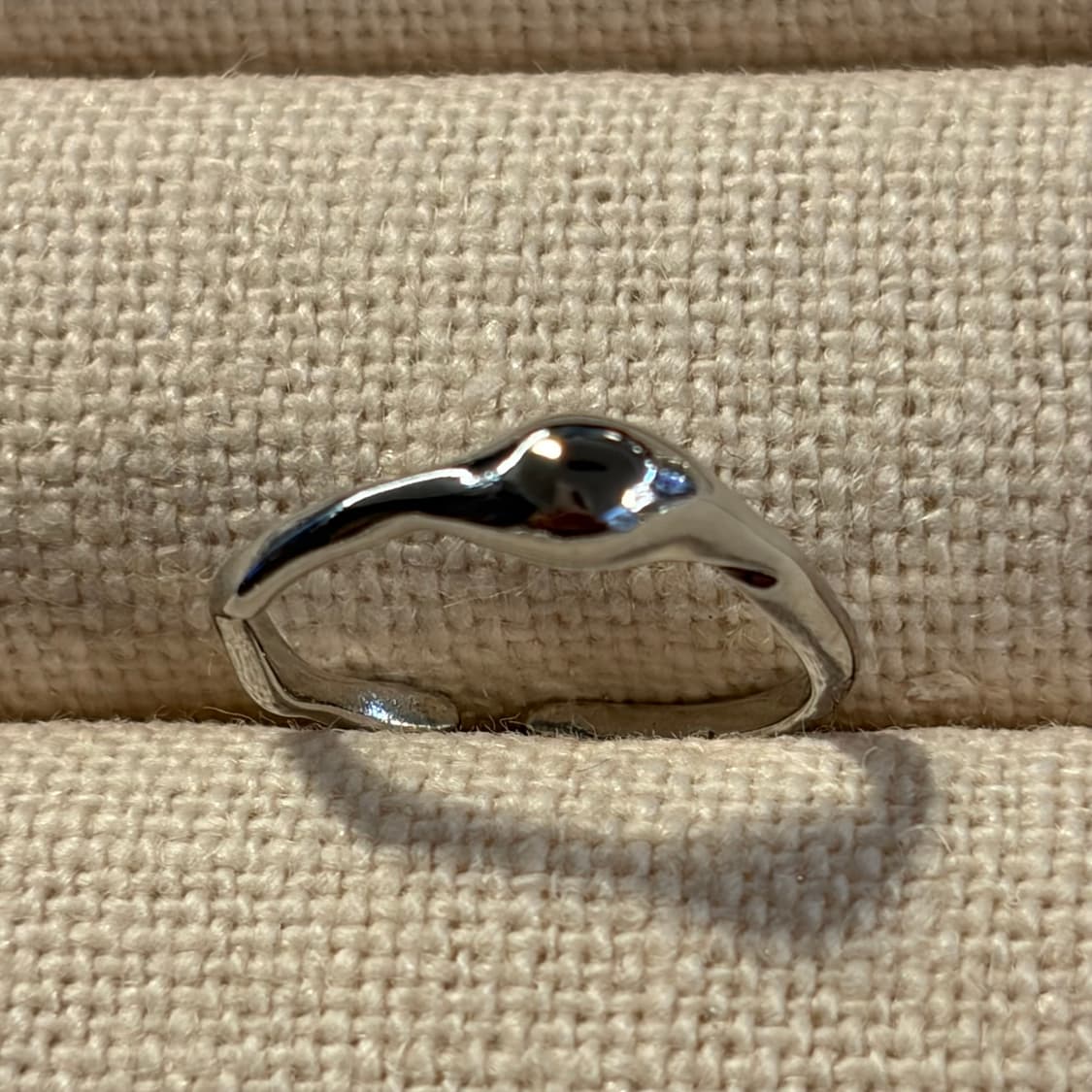 새상품 여성 신주 물방울 볼드 오픈링 반지  상품이미지4