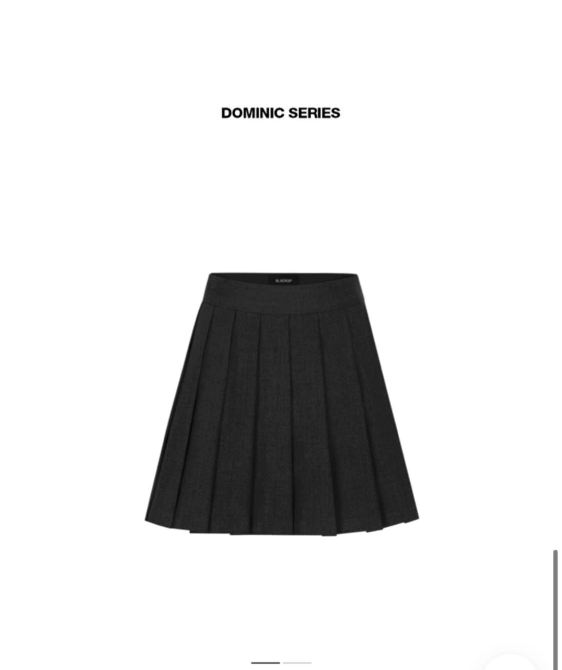 블랙업 플리츠스커트 상품이미지4