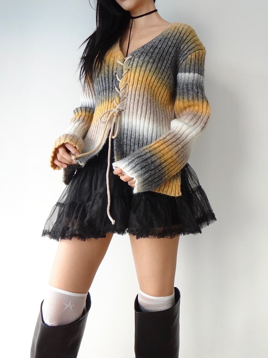 color mix string knit 상품이미지5