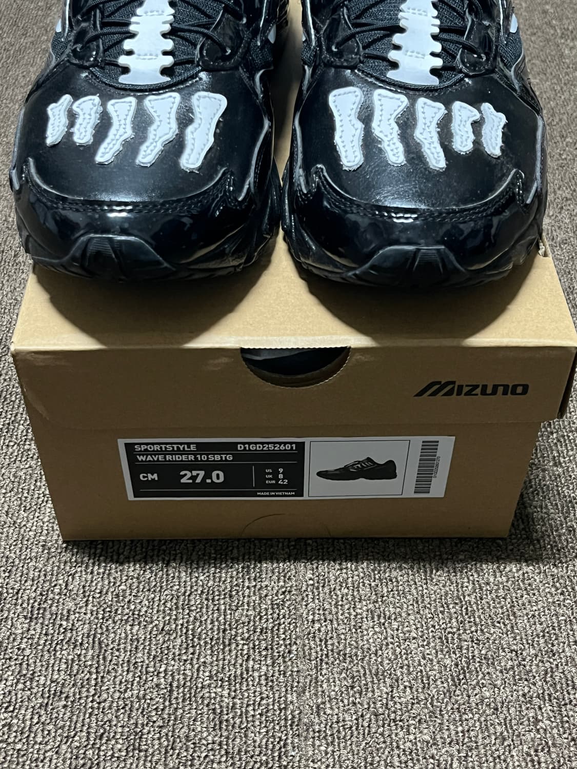 미즈노 웨이브 라이더 10 SBTG 포그 타이거즈 아이 데저트 팜 상품이미지7