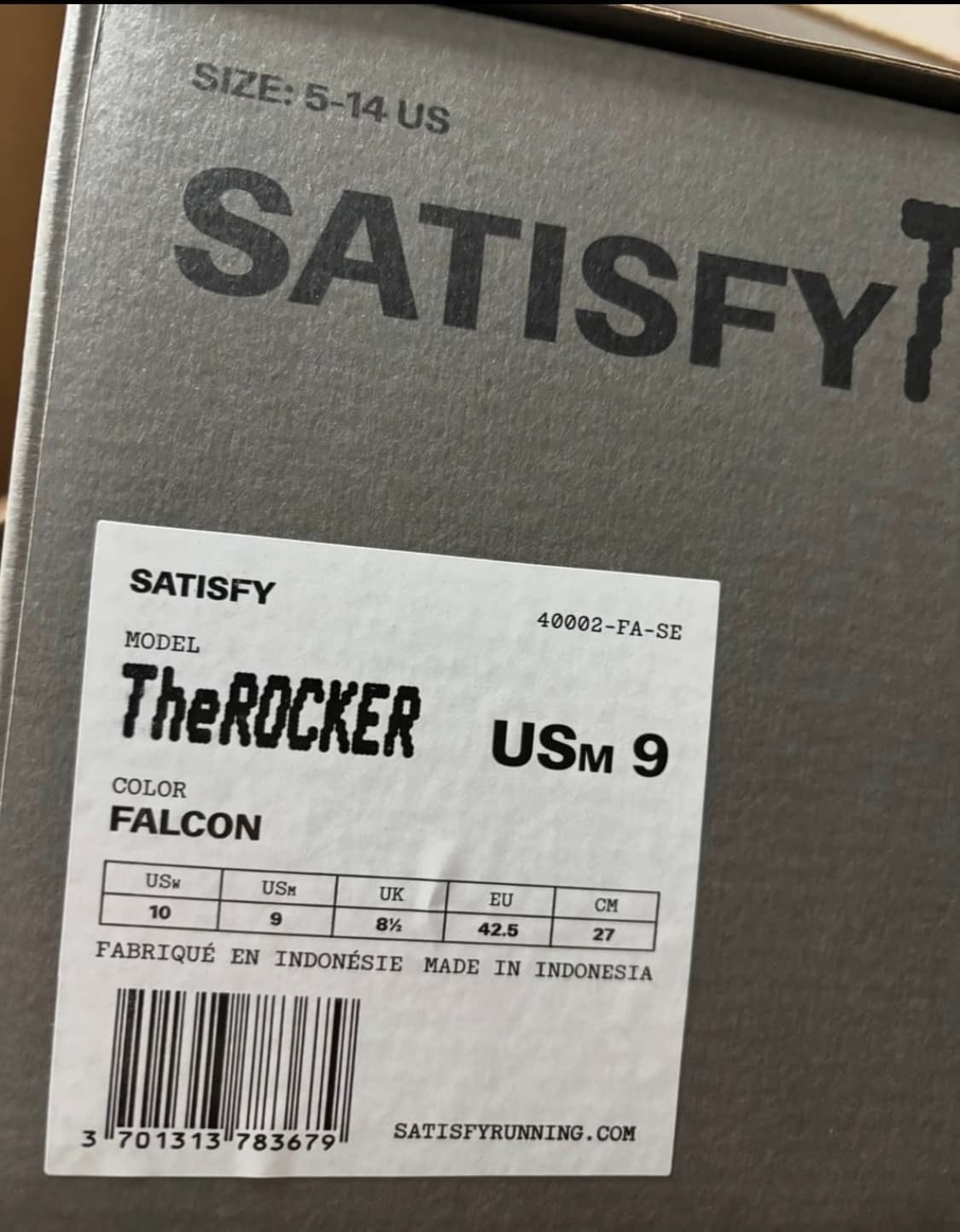 새티스파이 더라커 팔콘 9사이즈 270사이즈 상품이미지7