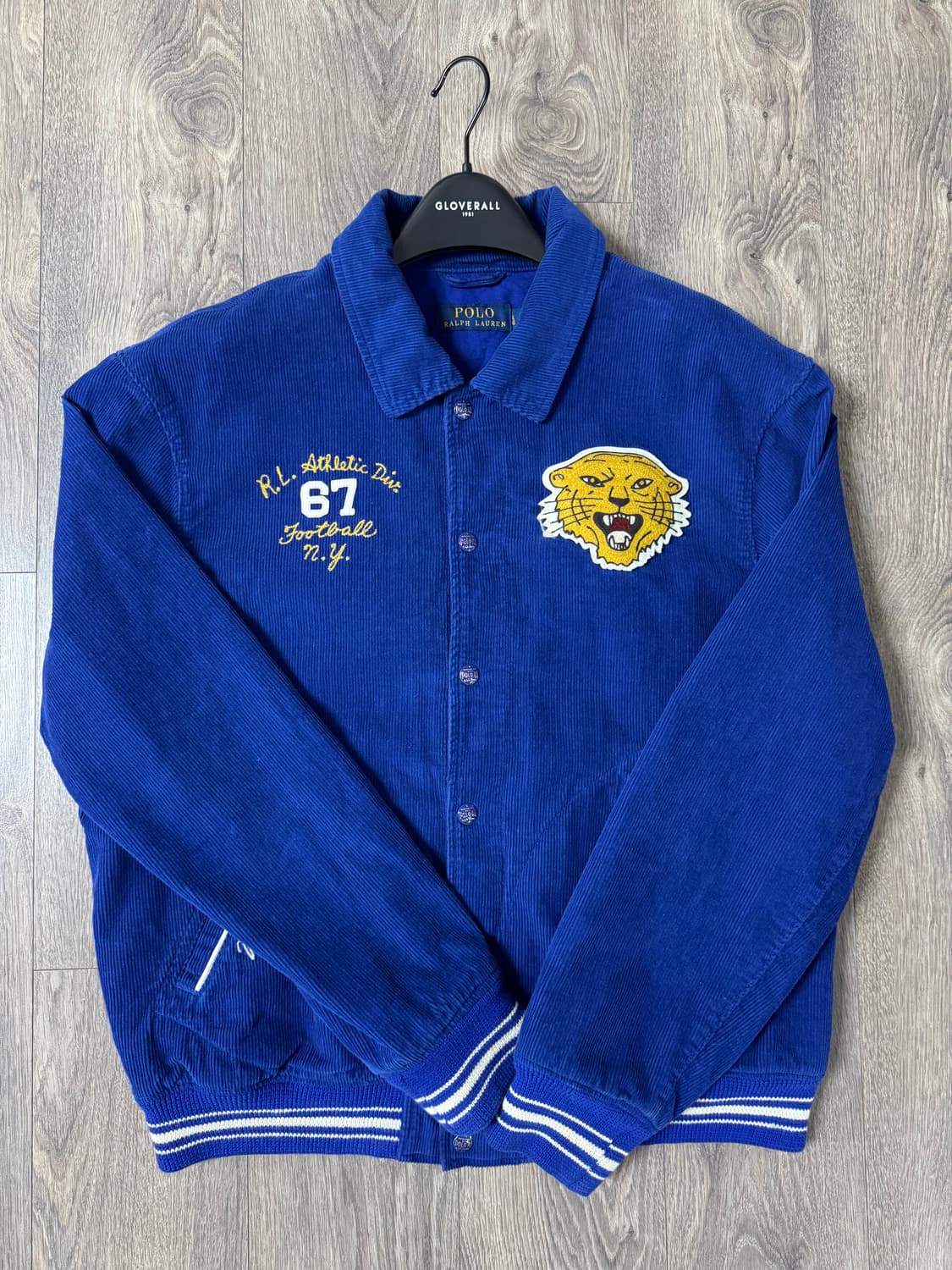 L 폴로 랄프로렌 코듀로이 바시티 블루종 자켓 상품이미지1