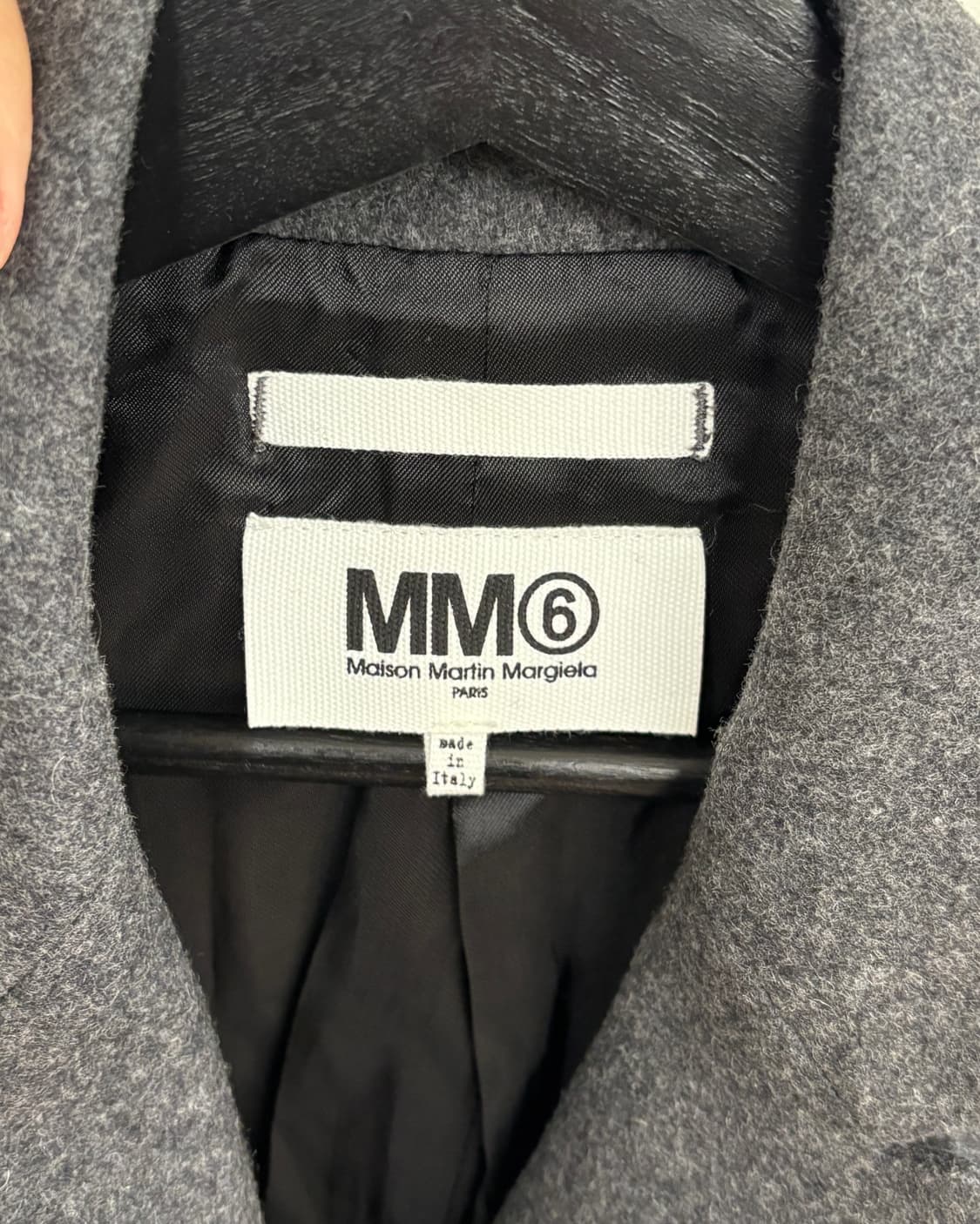 MM6 차콜 울 스냅버튼 블레이저 자켓 상품이미지7