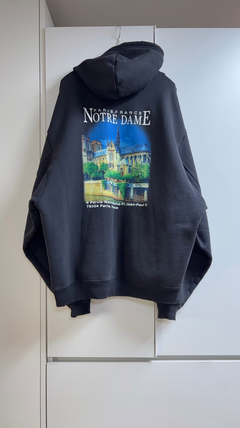 발렌시아가 사크레쾨르 노트르담 오버사이즈 후드티 S 상품이미지5