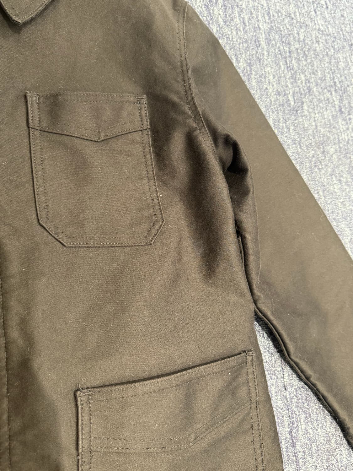 르 트루바이유 갈리스 몰스킨 프렌치워크 자켓 5사이즈  상품이미지5