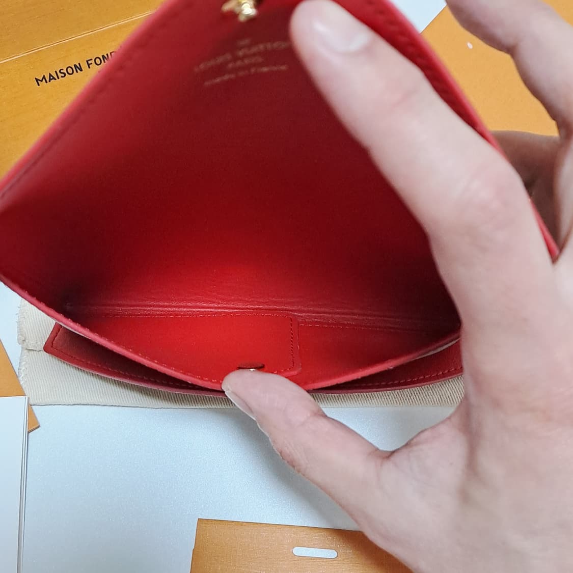 [100%정품/풀세트] 루이비통 키리가미 중 사이즈, 루이비통클러치 상품이미지6