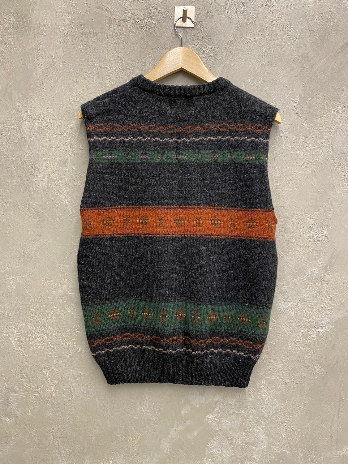 [M] 90s CAPEISLE KNITTERS 덕 헌팅 니트 베스트 상품이미지4