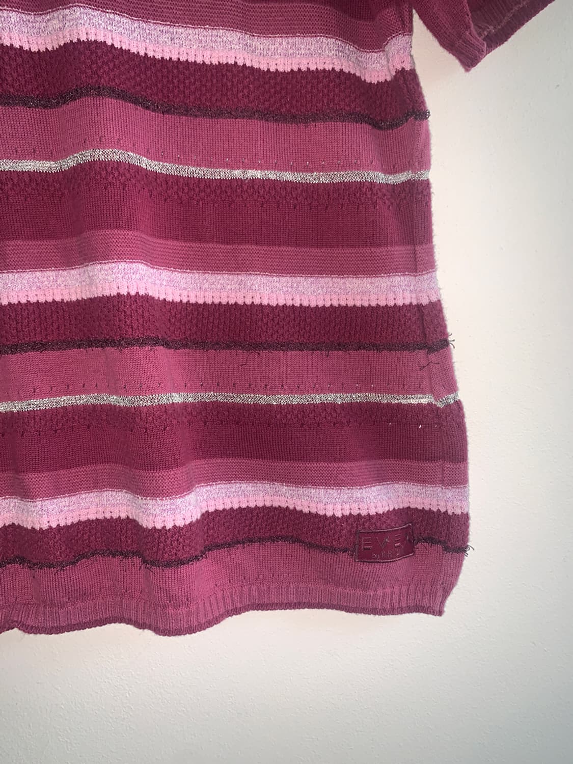 Stripe u neck knit 상품이미지5