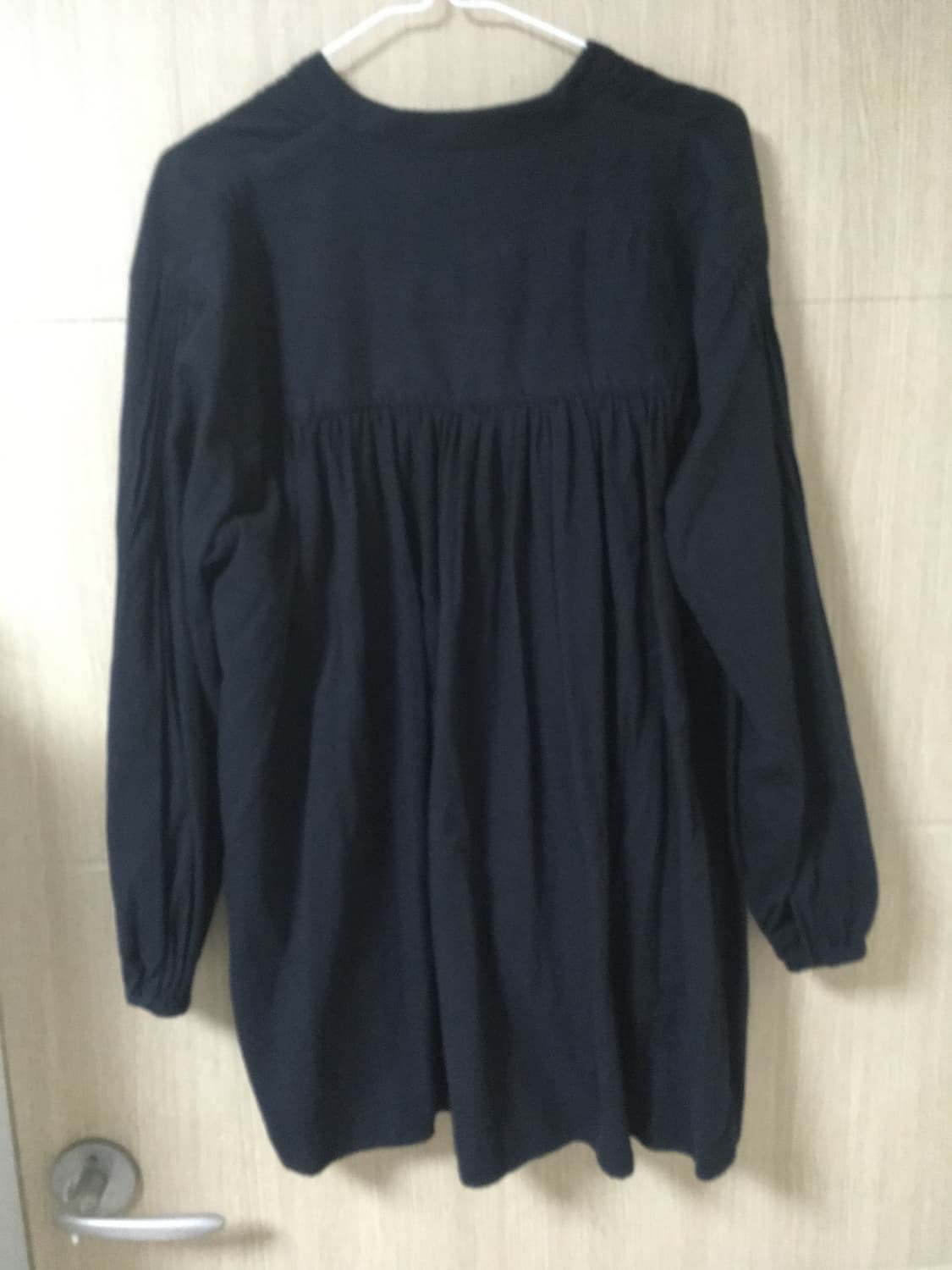 Black Henri neck shirts 상품이미지4