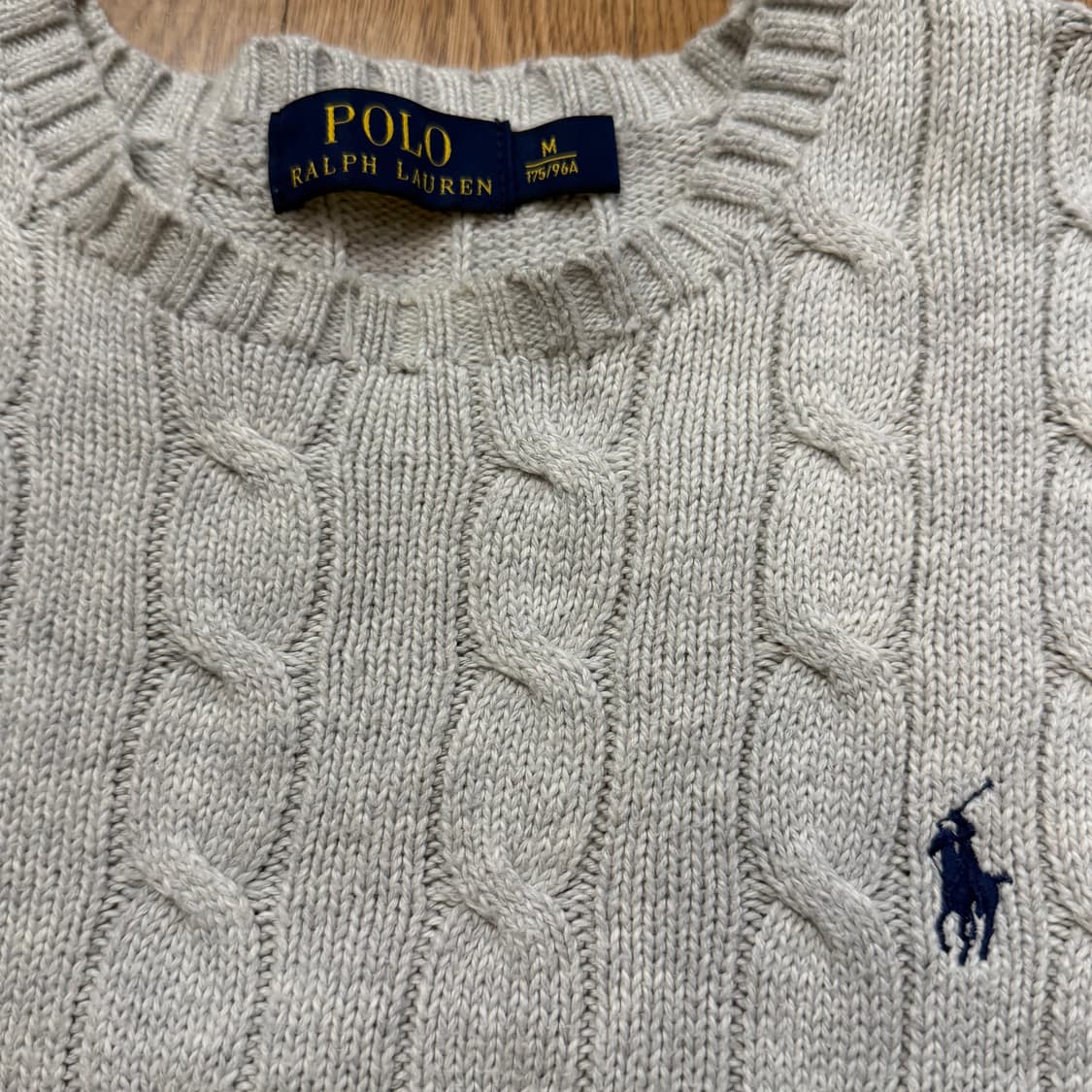 폴로 랄프로렌 그레이 케이블 니트  상품이미지3