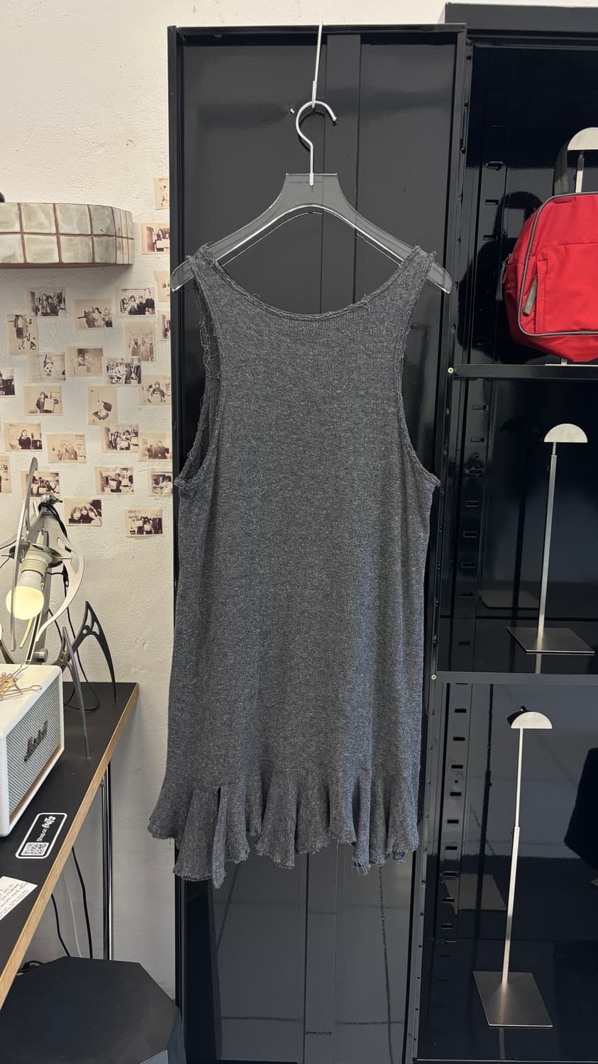 Y’s raw edge knit ruffle dress  상품이미지5