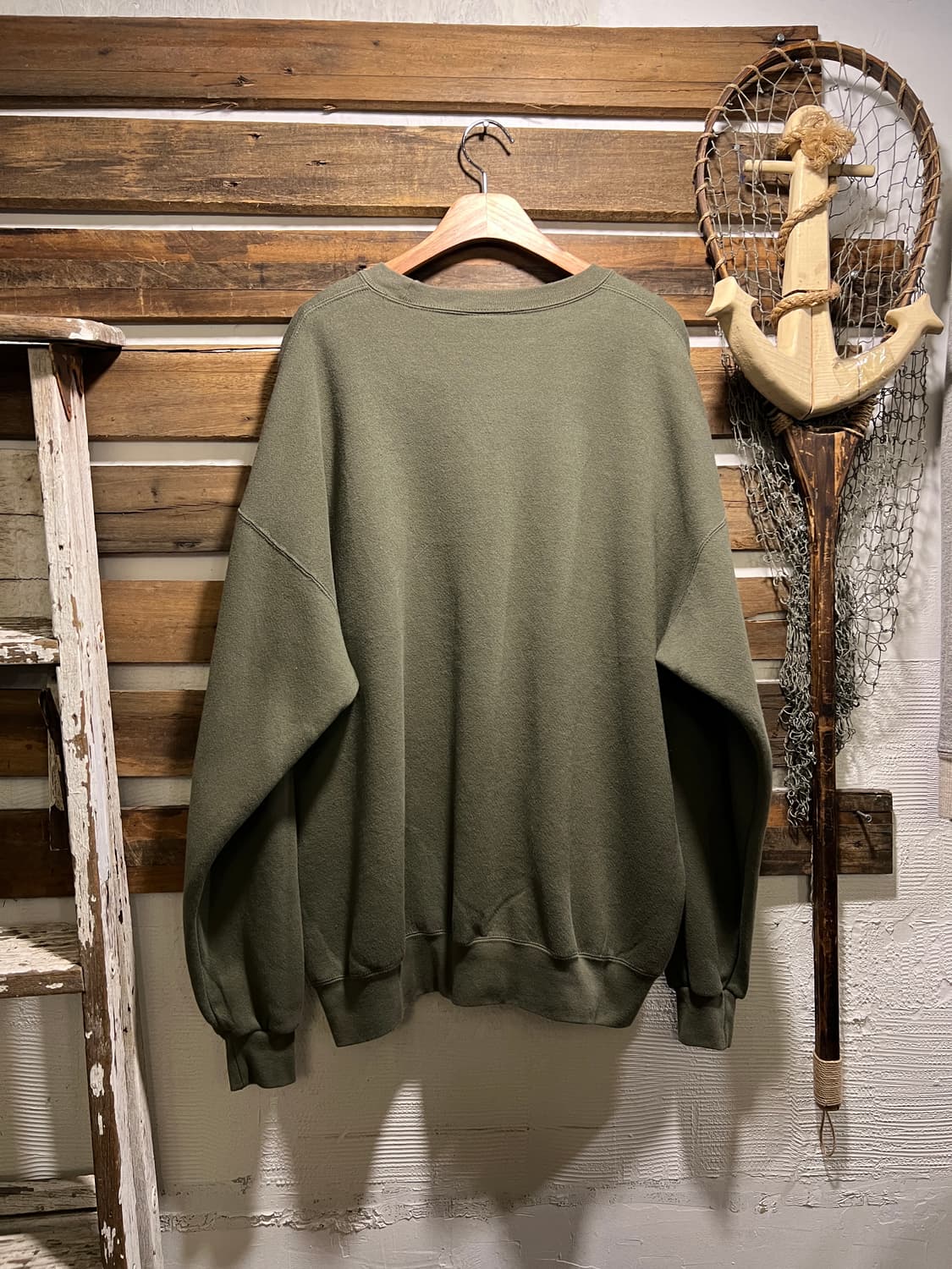 [2XL]오리지널 USMC 미 해병대 USA Made 올리브그린 스웻셔츠 상품이미지6