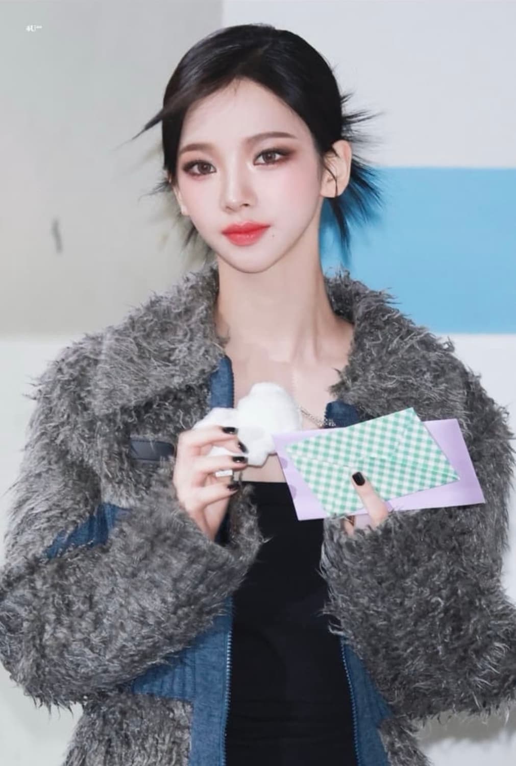 새상품 앤더슨벨 올가 헤어리 니트 자켓 집업 상품이미지2