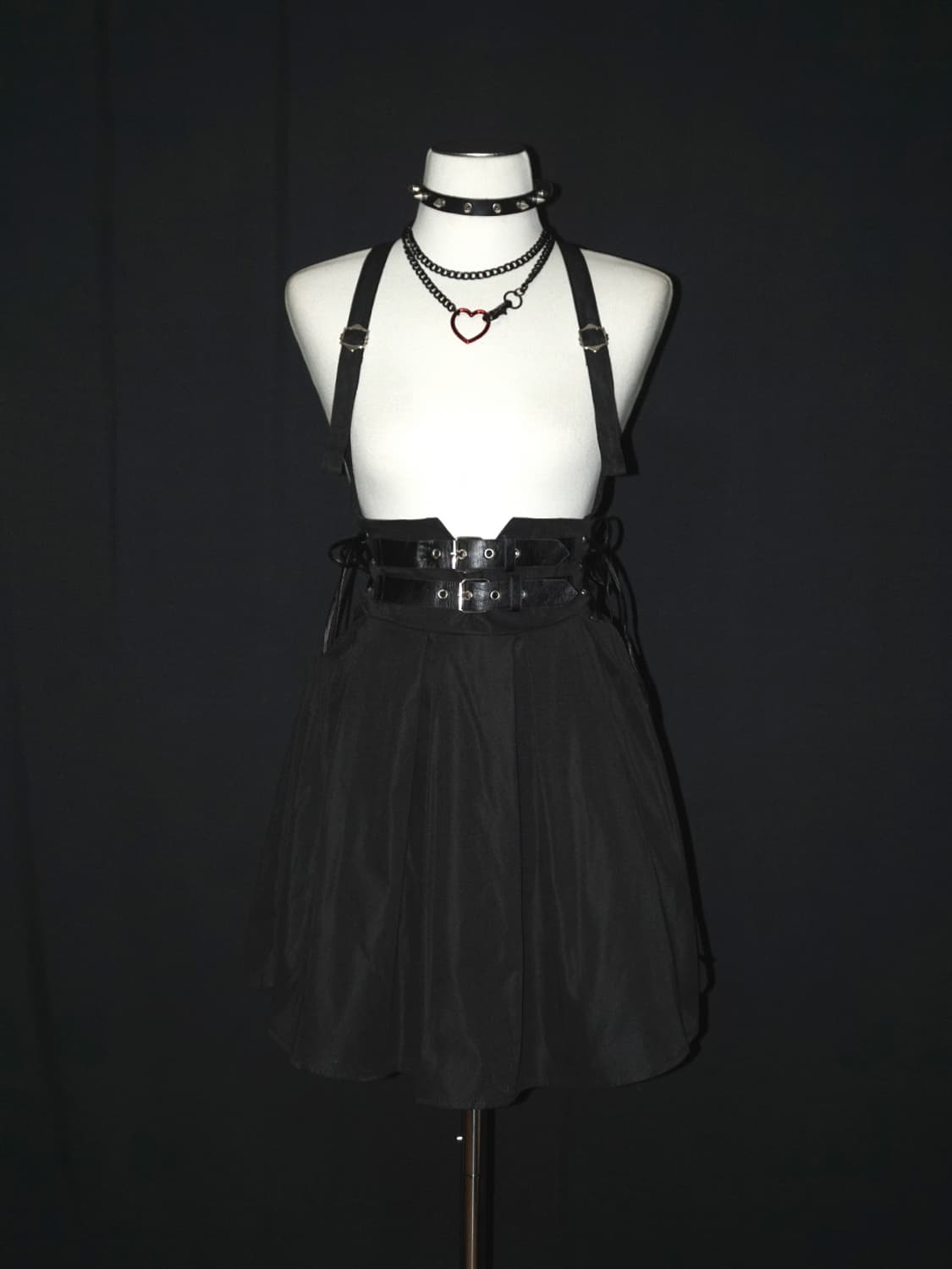gothic side corset skirt  상품이미지2