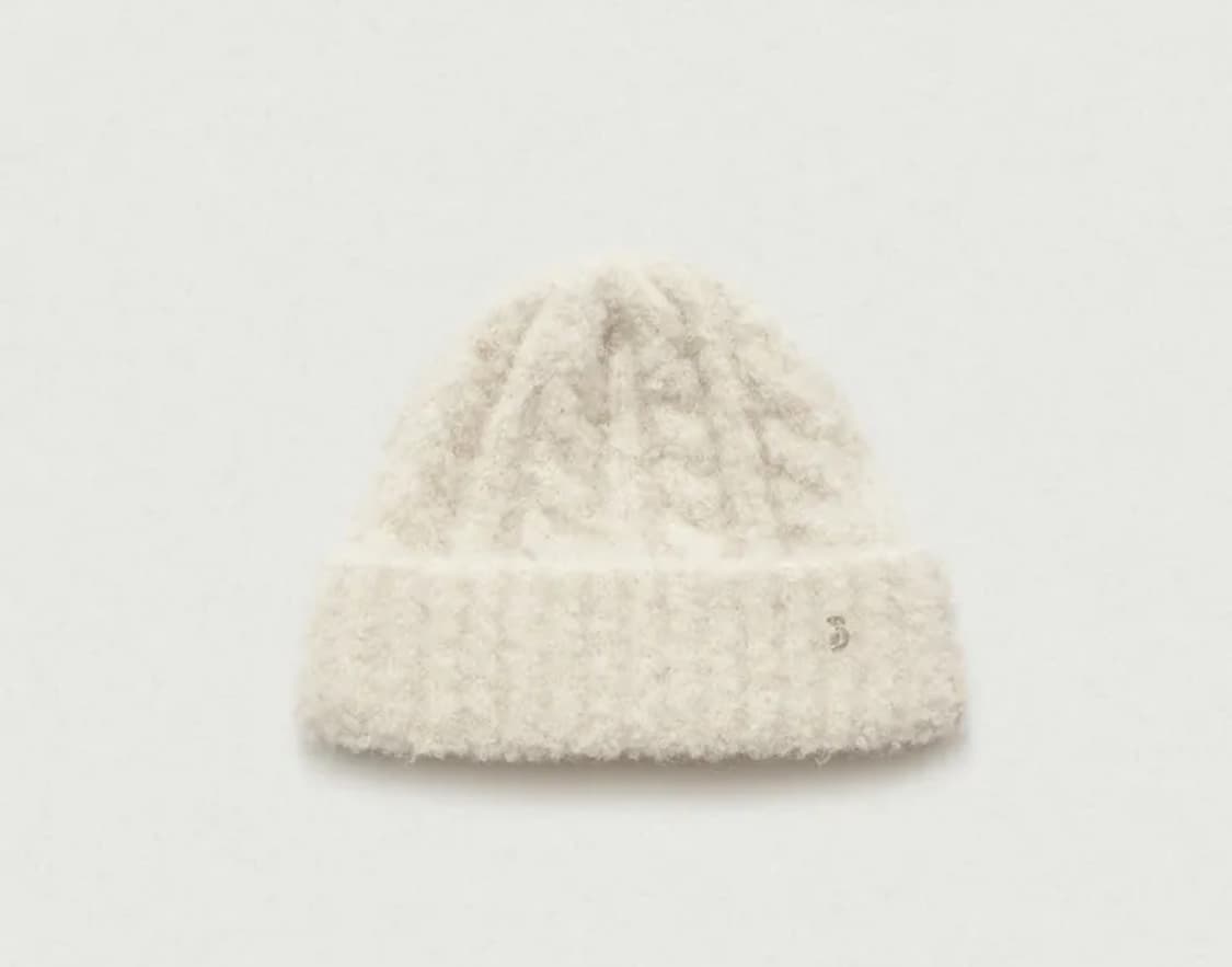 더바넷 부클 케이블 비니 아이보리 상품이미지1