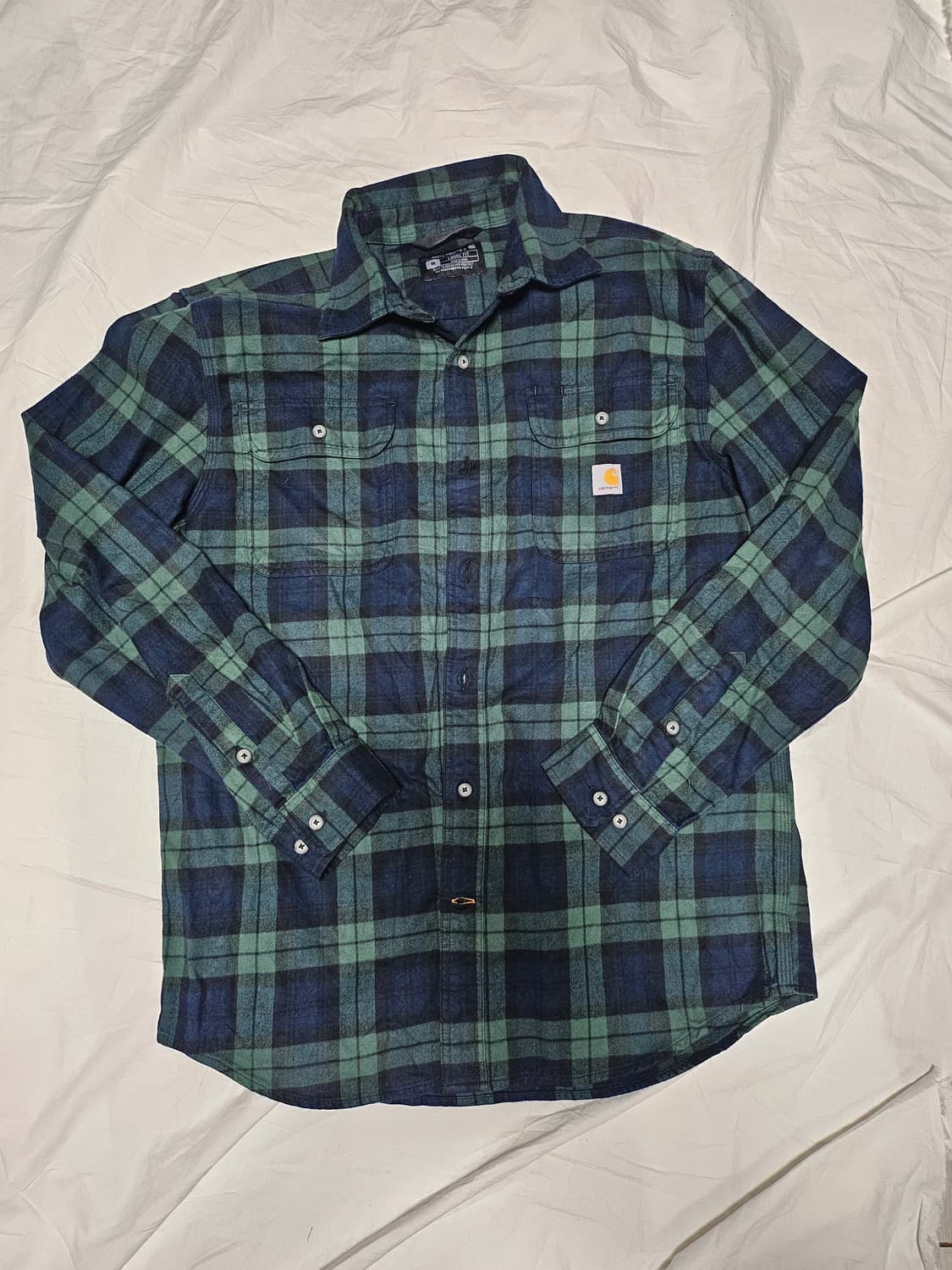 칼하트 플란넬 체크 루즈핏 셔츠 M 상품이미지1