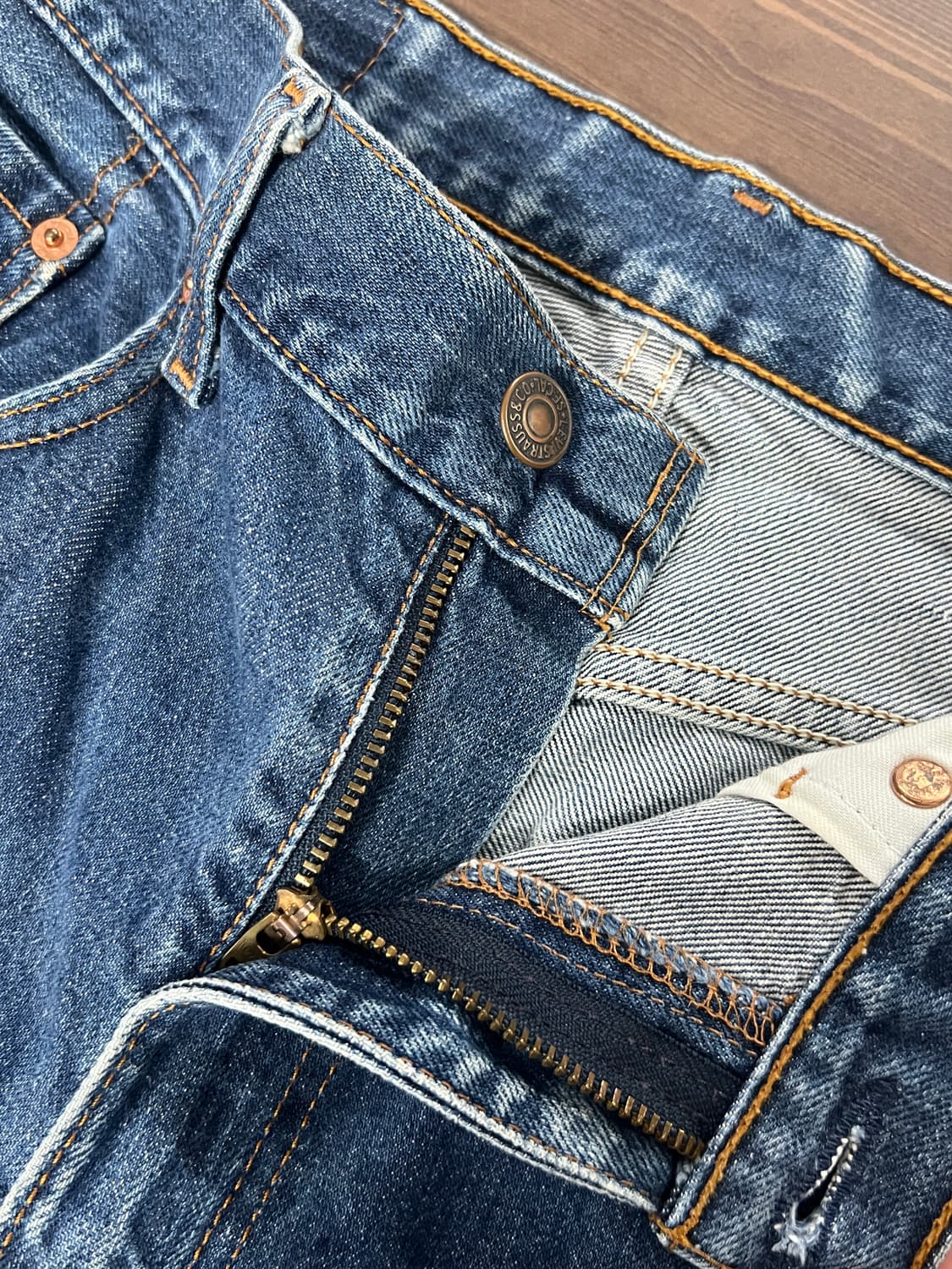 00s Levis 리바이스 508 레귤러 테이퍼 데님 팬츠 상품이미지5