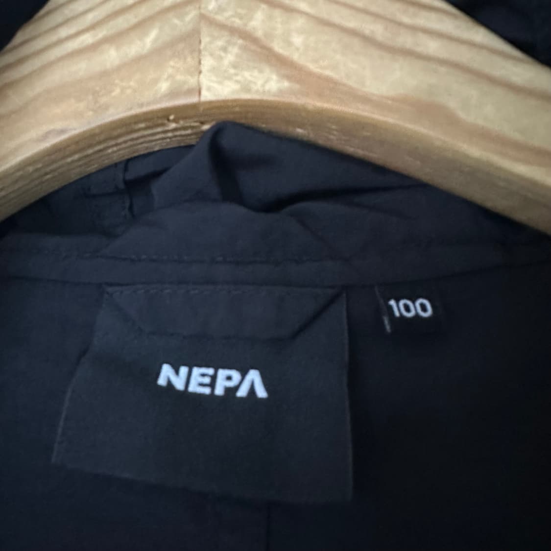 100 네파 아노락 바람막이 블랙 상품이미지3