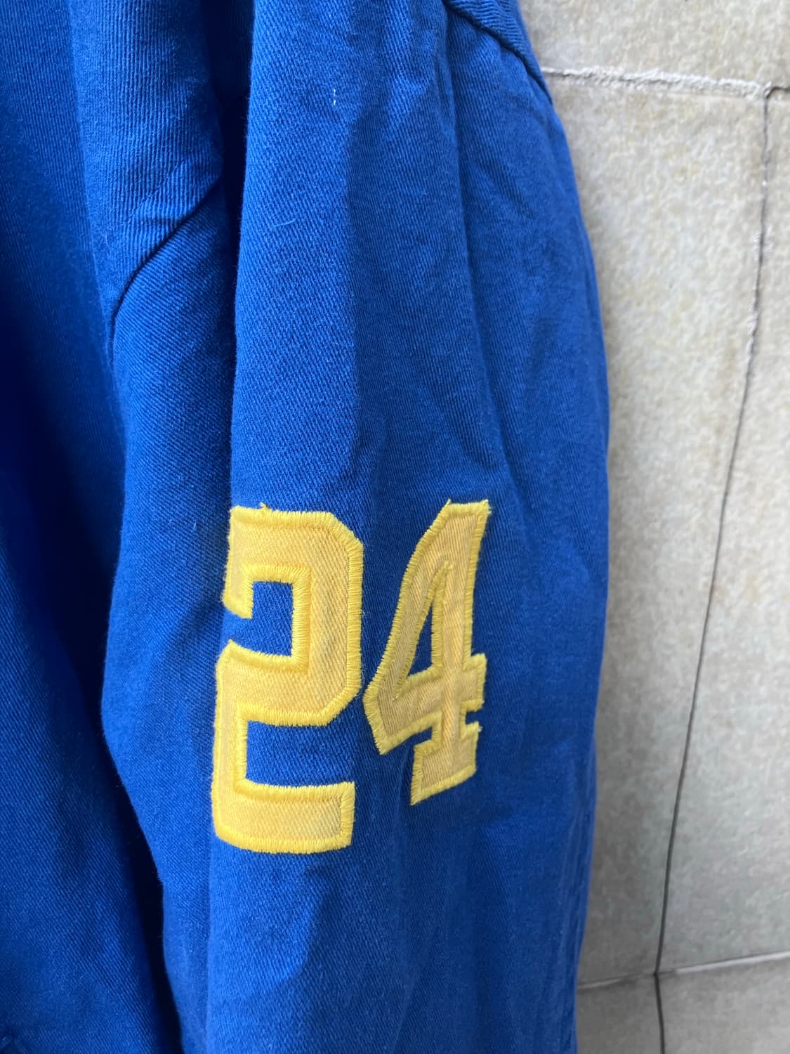 롱바케이션 롱바케 바시티 자켓 블루 V 상품이미지4