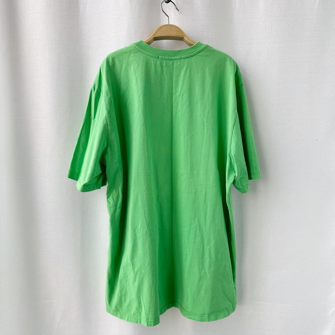 MSGM 엠에스지엠 박스 로고 프린팅 반팔티 그린 XL 상품이미지9