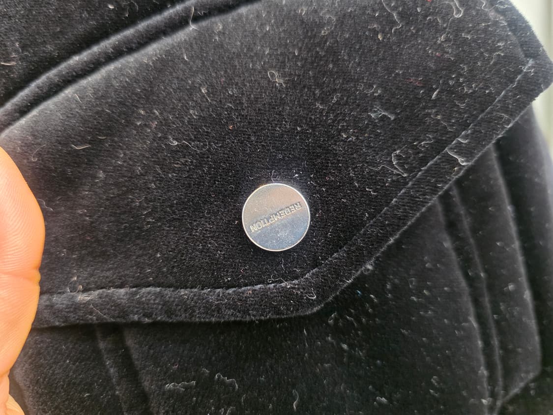 블랙 벨로아 패딩점퍼 상품이미지4