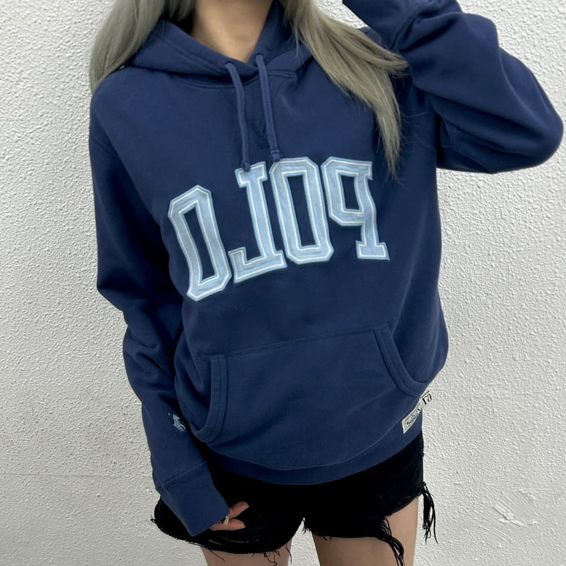 폴로 랄프로렌 소라로고 딥블루 후드 M 상품이미지2