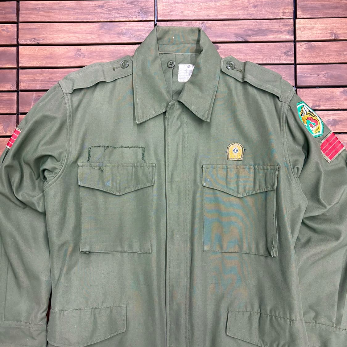 (L) 80s 국군 밀리터리 자켓 상품이미지2