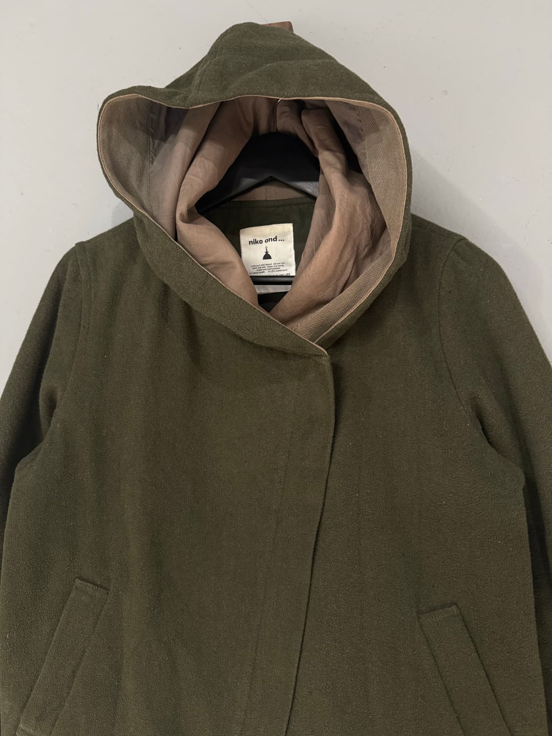 niko and diagonal zipper hood coat 상품이미지7