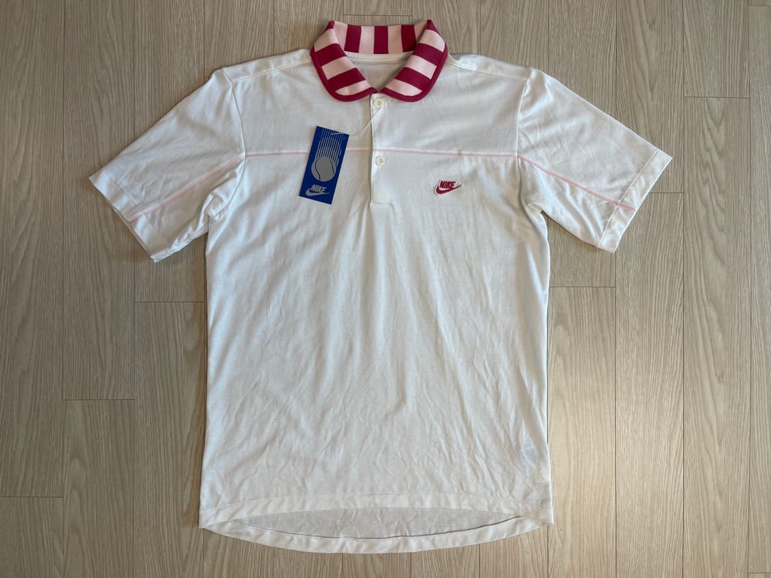 나이키 80s 올드 폴로 피케 티셔츠 NIKE OLD 1984 3번 상품이미지1