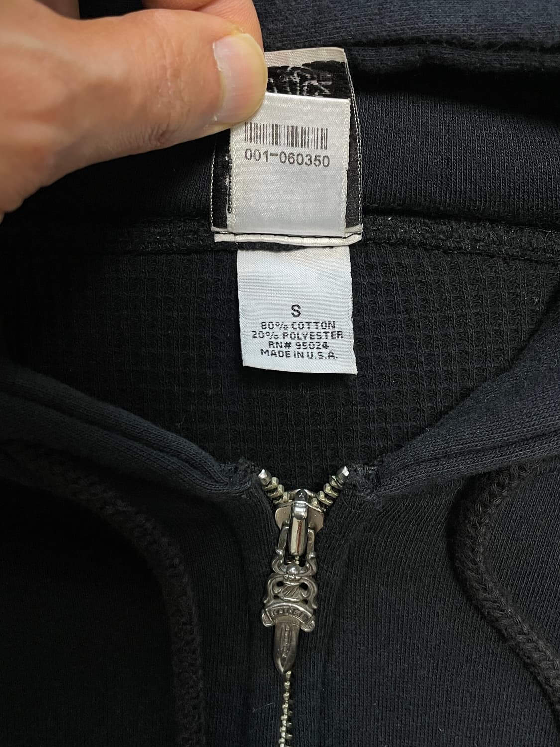 90s 올드 크롬하츠 헤비웨이트 후드 집업 상품이미지7