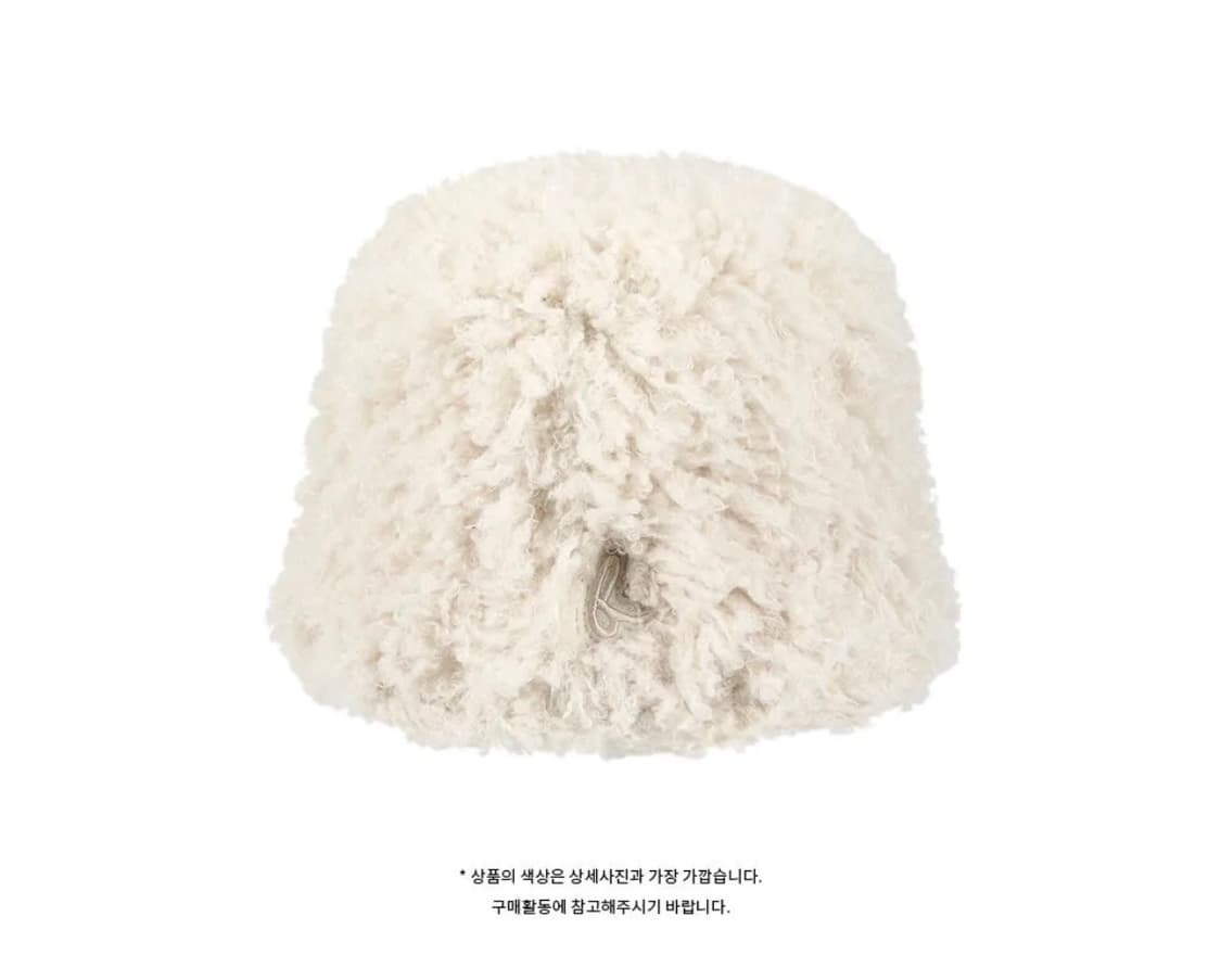 써틴먼스 아이보리 퍼 버킷 햇 상품이미지3