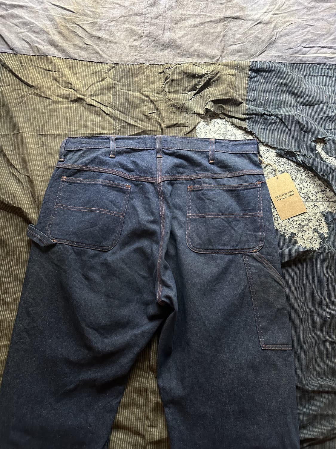 50s Vintage Denim Carpenter Work Pants 상품이미지10