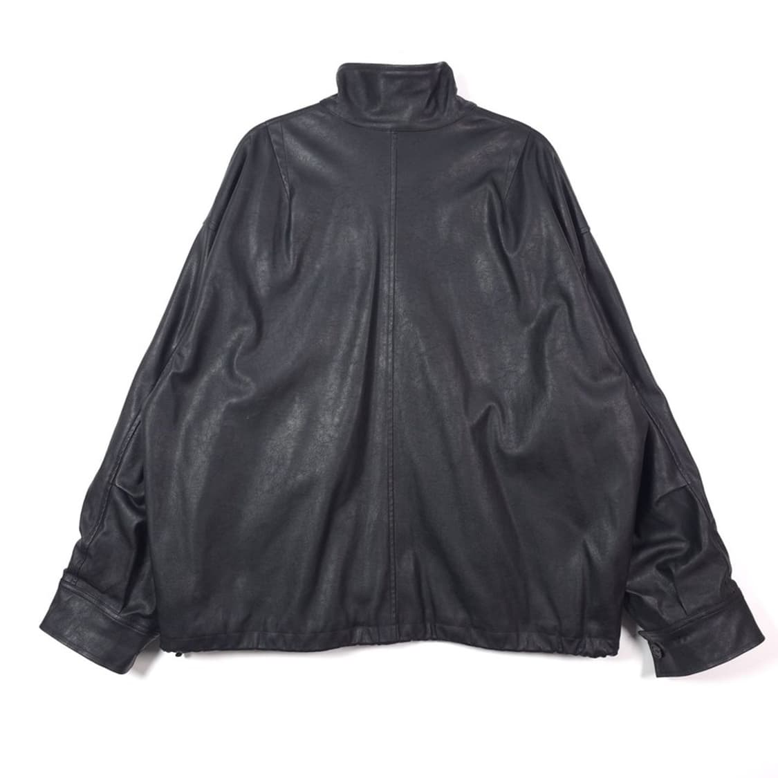파르티멘토 스탠드카라 비건 레더 자켓 블랙 L 상품이미지5