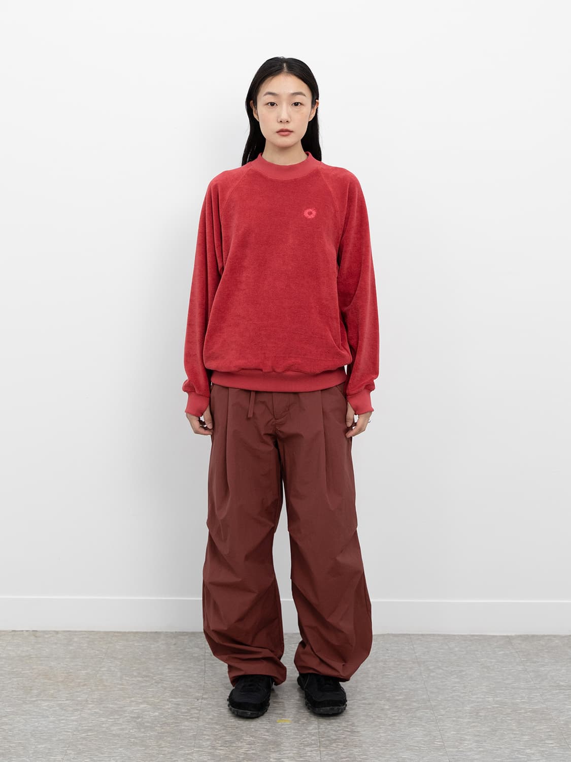 999 휴머니티 NYLON EASY PANTS-MAROON 상품이미지1