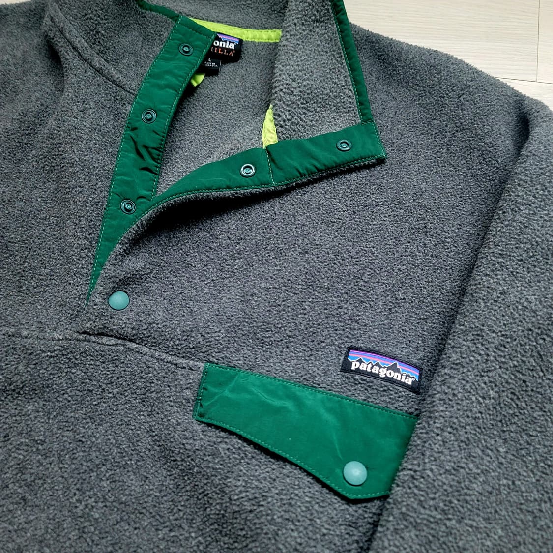 [ L ] 파타고니아 신칠라 라이트웨이트 니켈/그린 상품이미지3
