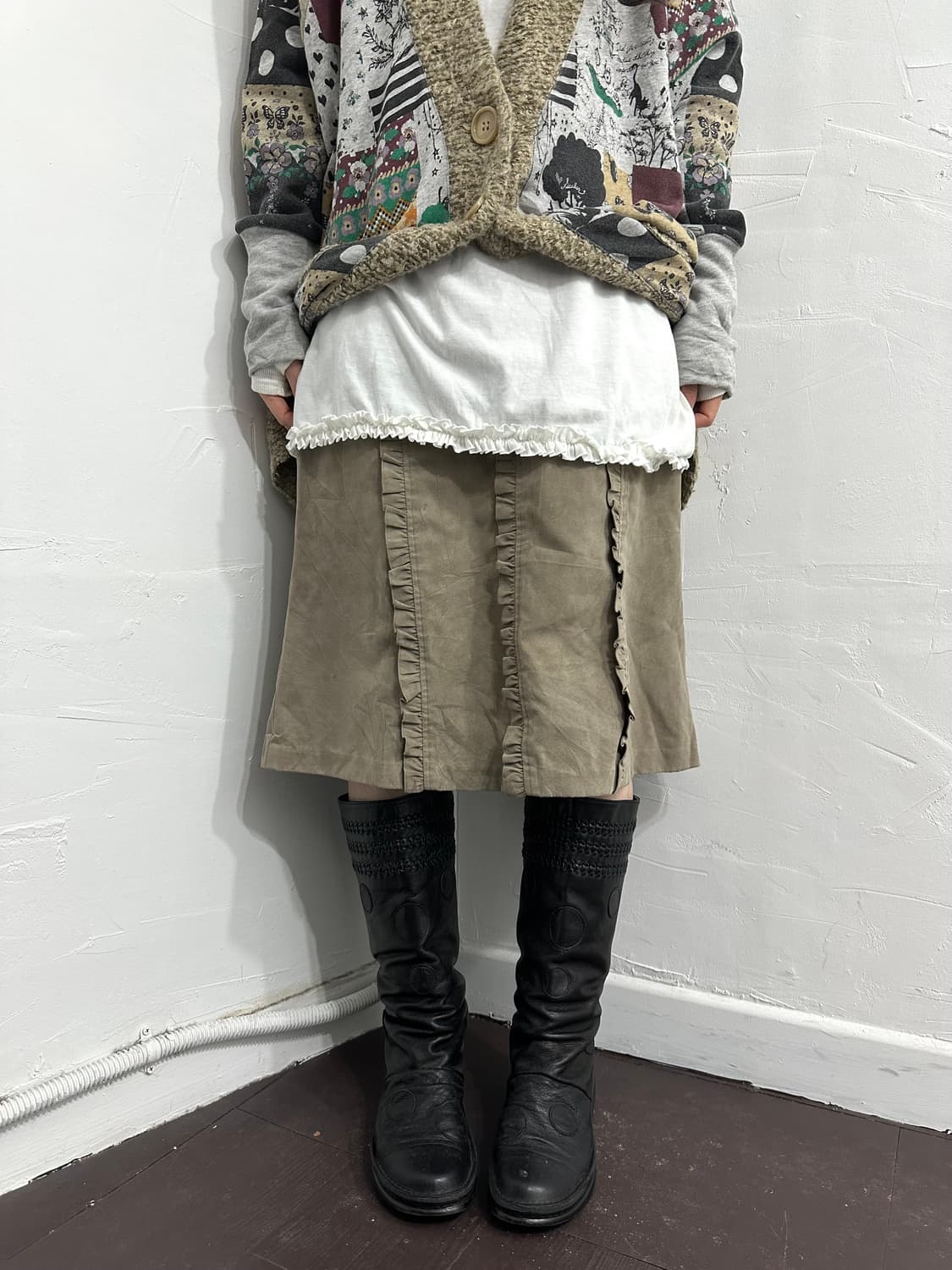 lemiel frill detail midi skirt 상품이미지5