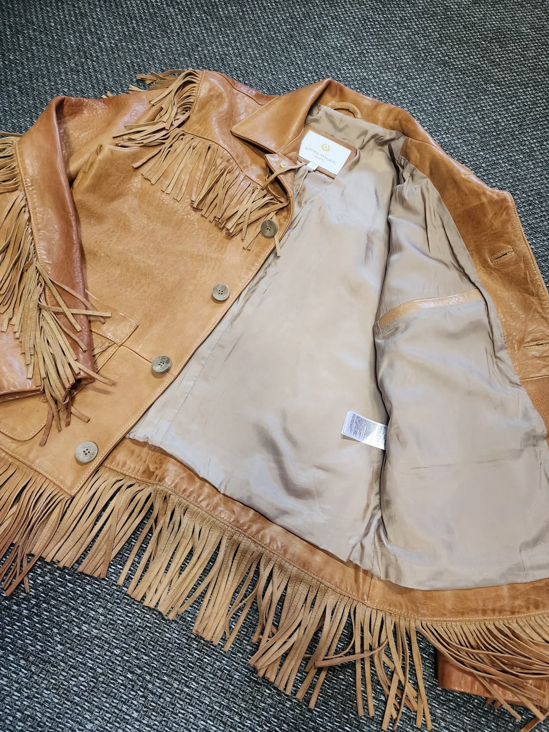 바나나리퍼블릭 가죽 프린지 자켓 상품이미지4