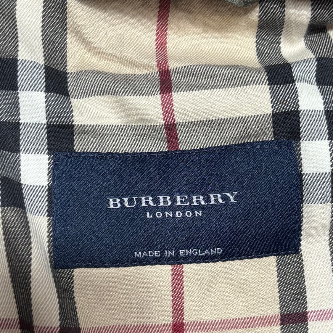 XS 버버리 여성용 카키 퀄팅 자켓 상품이미지4