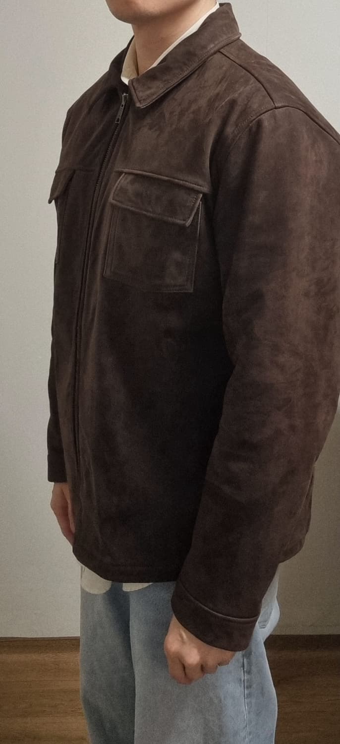 올드갭 스웨이드 브라운 투포켓 스웨이드자켓 상품이미지1