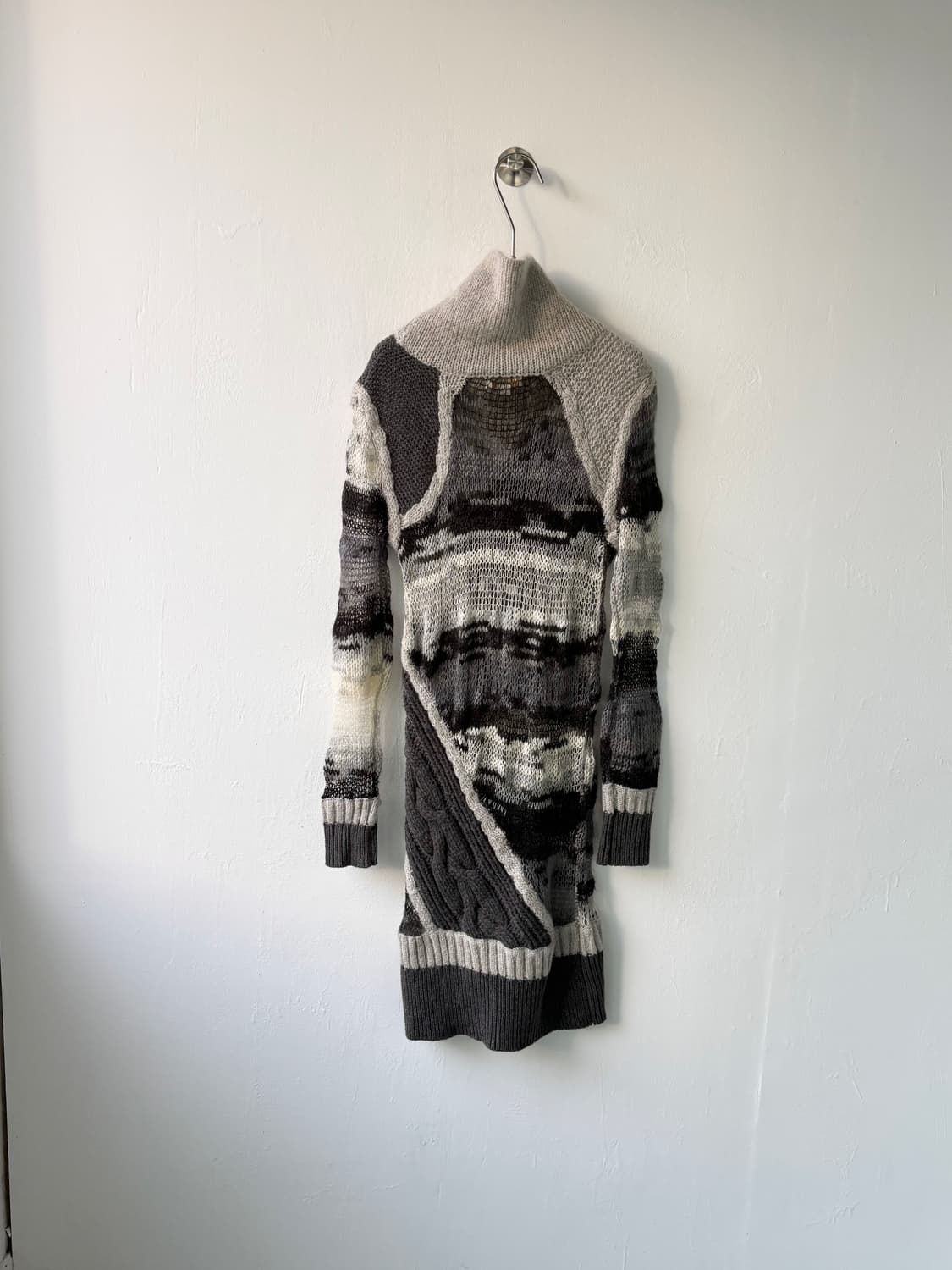 디젤 믹스 패브릭 롱 스웨터 상품이미지5