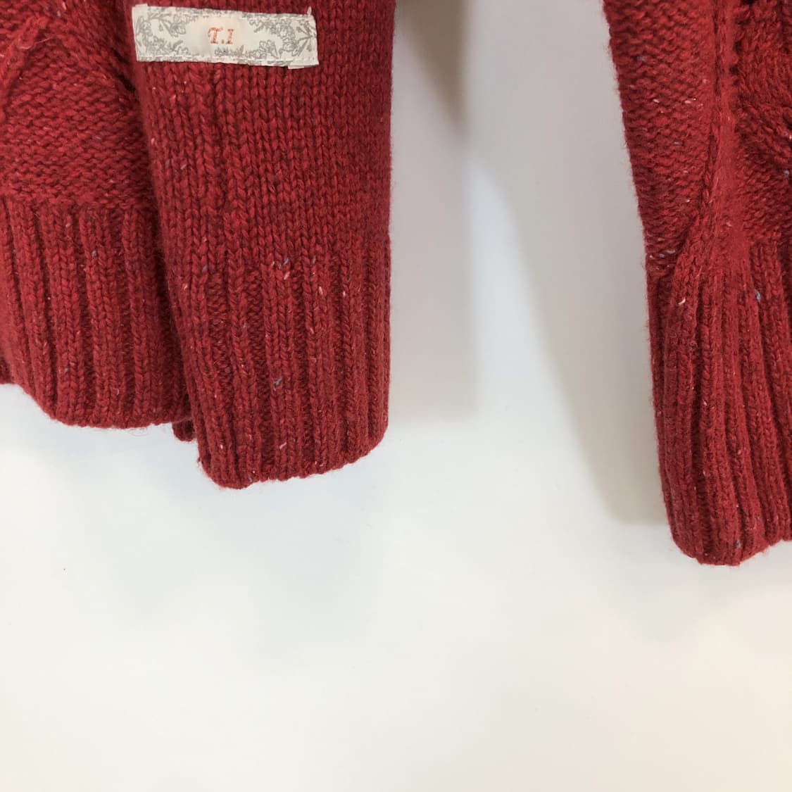 써스데이아일랜드 케이블 변형 니트가디건 M 상품이미지3