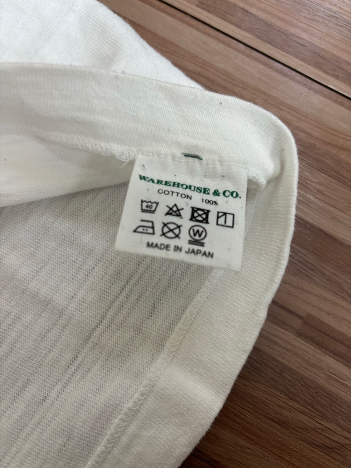 웨어하우스 4601 포켓 반팔 티셔츠(화이트) 상품이미지4