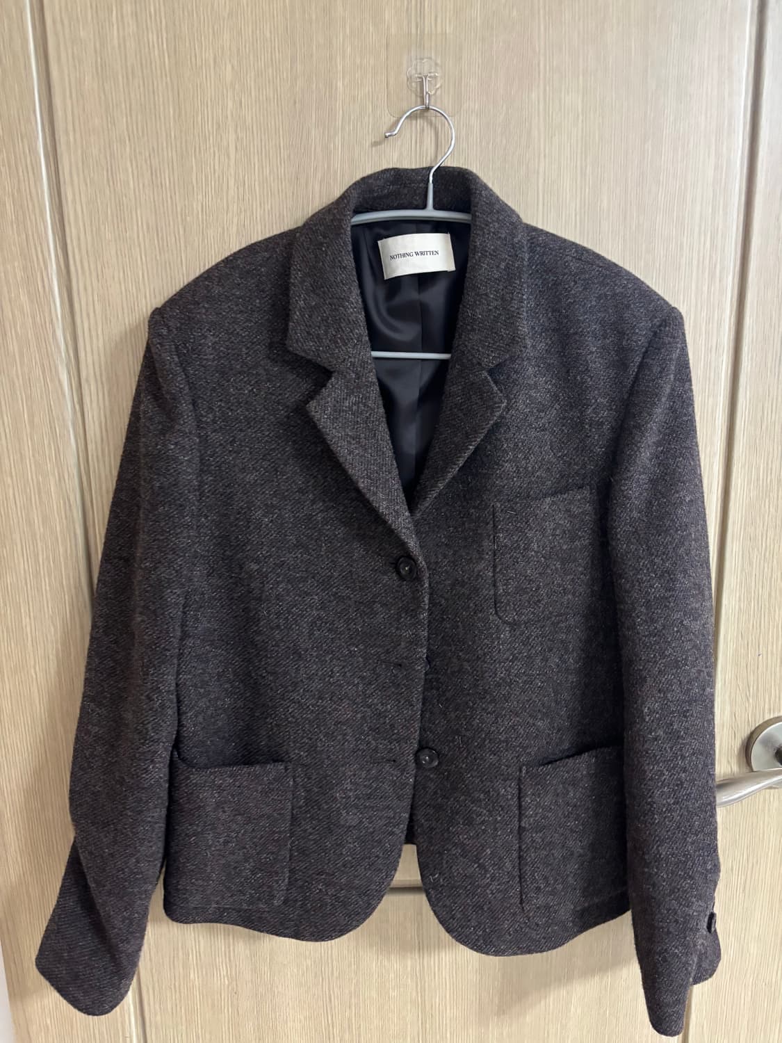 낫띵리튼 다인 울 자켓 다크그레이 상품이미지3