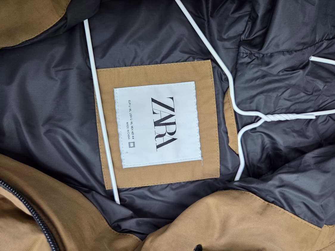 NWT 자라 포켓 패디드 자켓 XL 상품이미지5