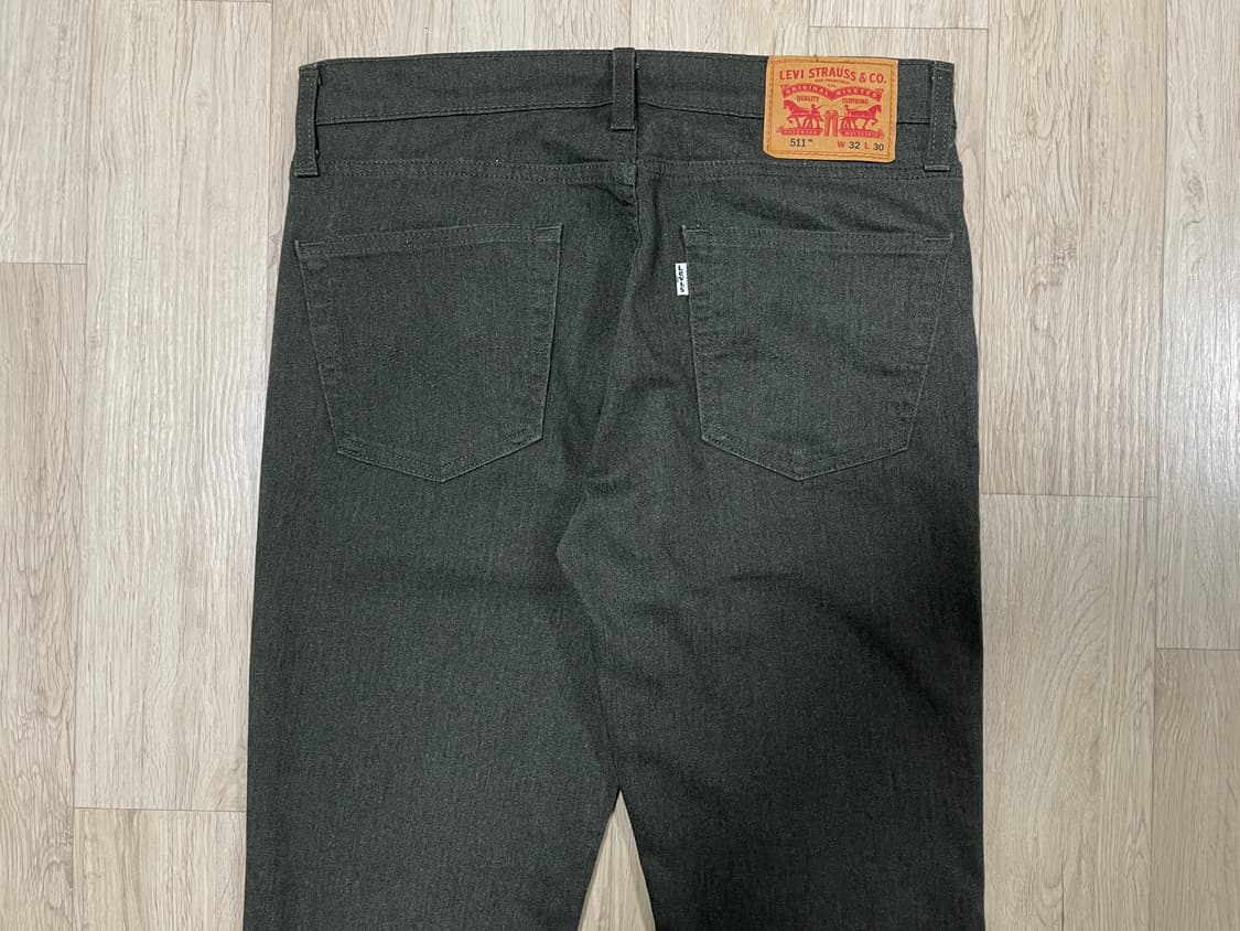 31) 리바이스 매장판 511 슬림핏 다크카키 데님팬츠(LVC&폴로) 상품이미지7