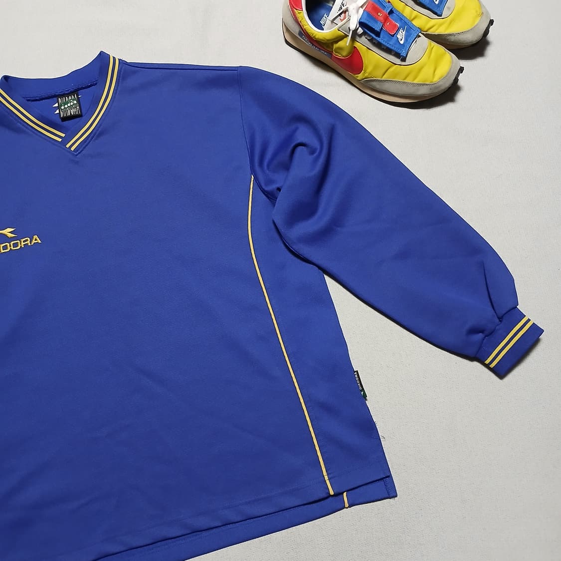 diadora 디아도라 오버핏 져지 브이넥 맨투맨 상품이미지3